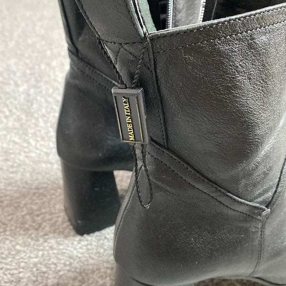 Napoleoni Black Leather Boots - Picture 3 of 9